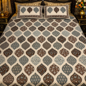 royal mosaic bedsheet | double bedsheet set | 240tc