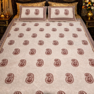 maroon khadi paisley