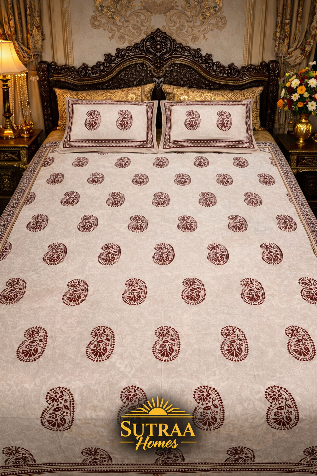 maroon khadi paisley maroon khadi paisley