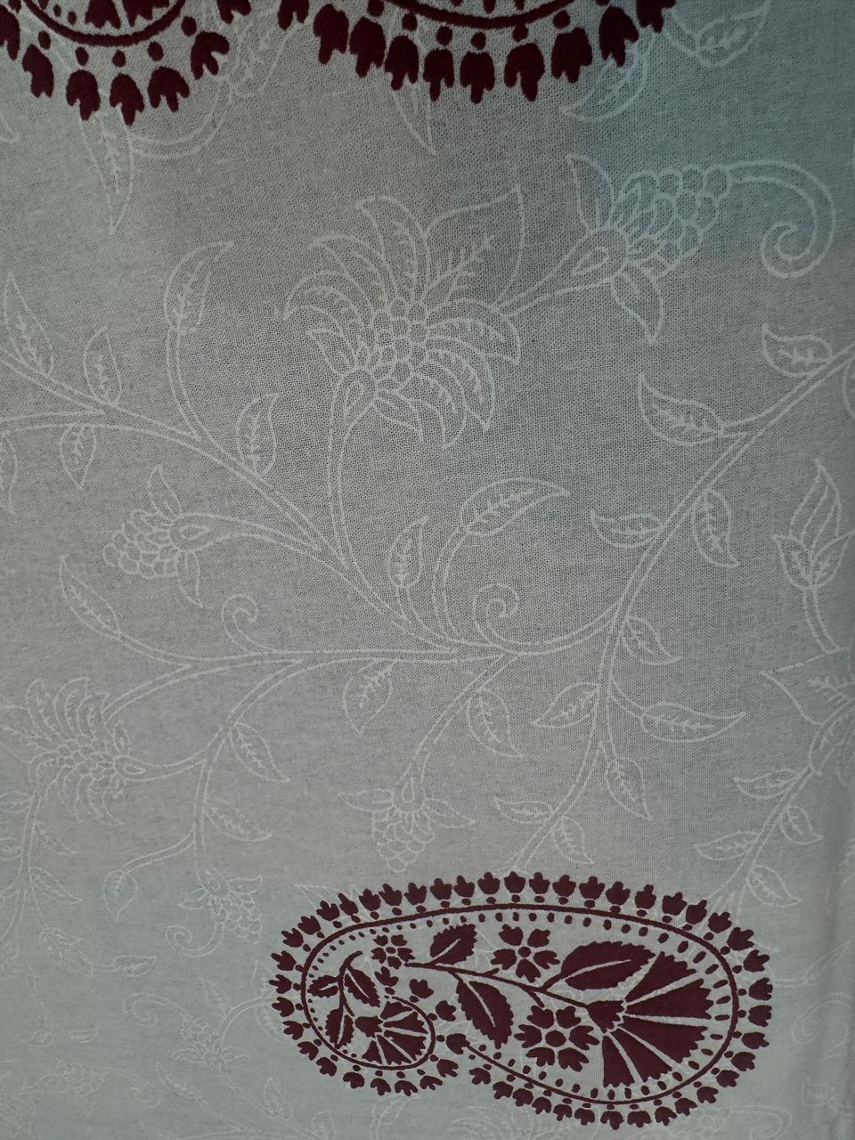 maroon khadi paisley maroon khadi paisley