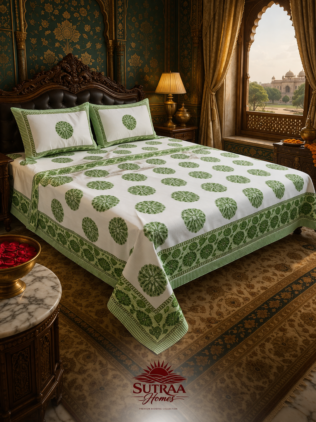 mewar hari buta heritage | double bedsheet mewar hari buta heritage | double bedsheet