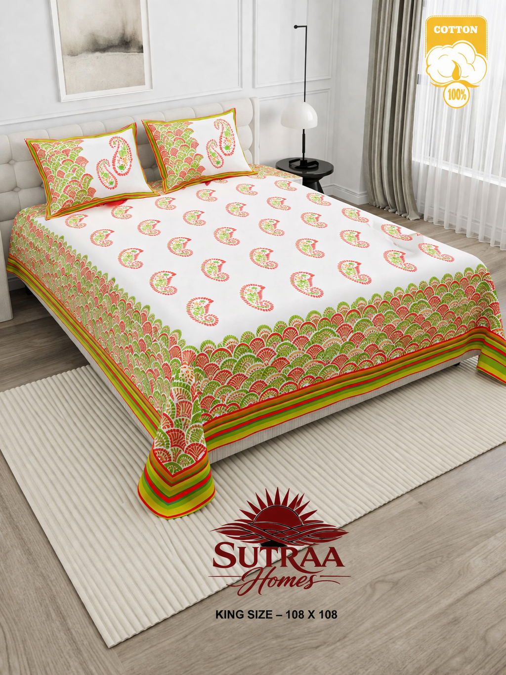 kairi utsav heritage cotton bedsheet kairi utsav heritage cotton bedsheet